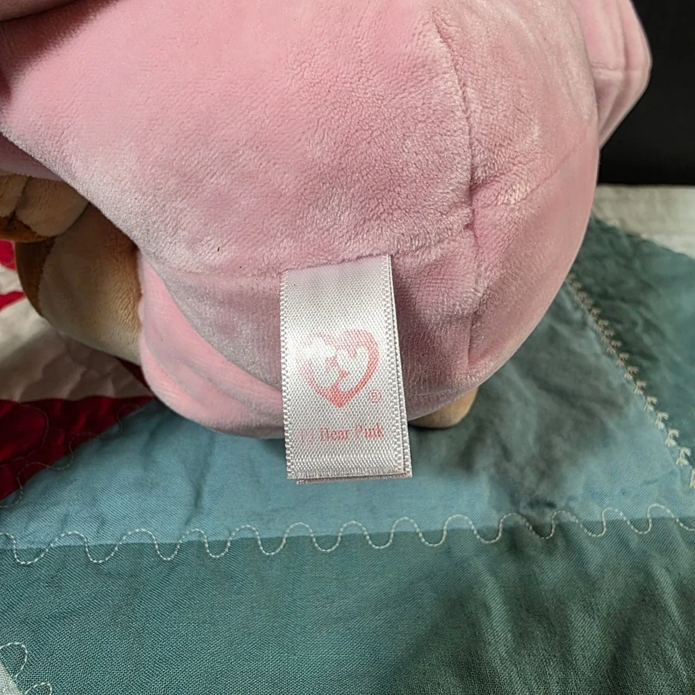 Ty PJ‎ Bear Pink Plush Kids 9
